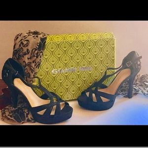 Bejeweled Giani Bini size 10 platform heels EUC